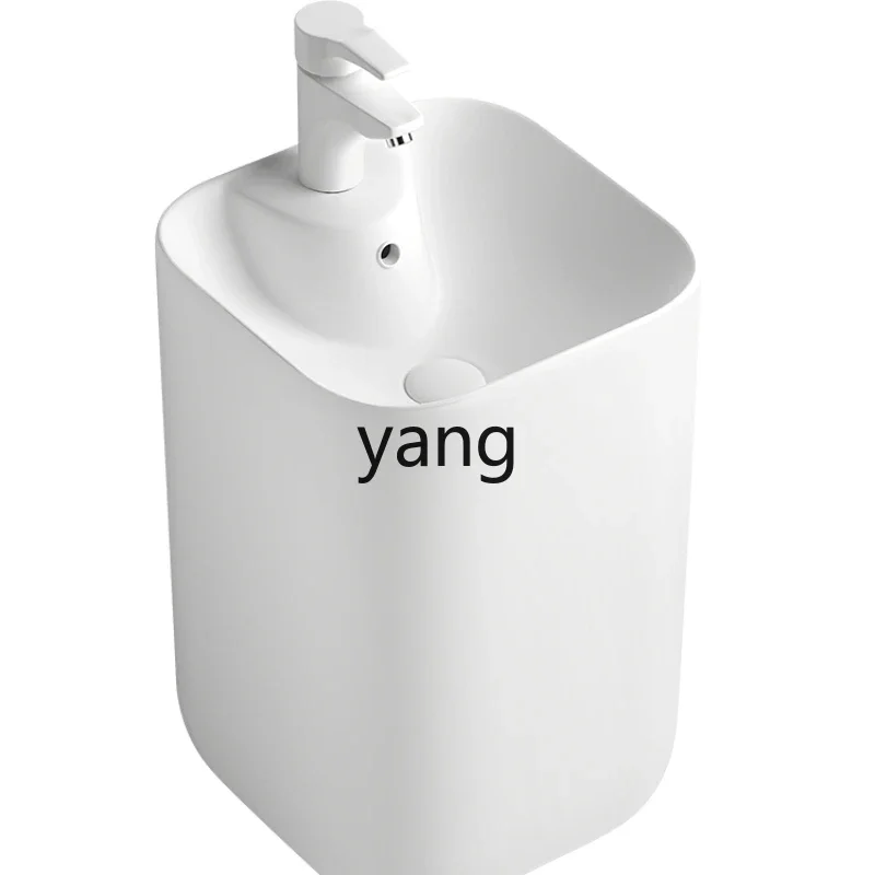 LH Children's column wash basin Kindergarten wash basin Ceramic household floor-to-ceiling balcony wash basin