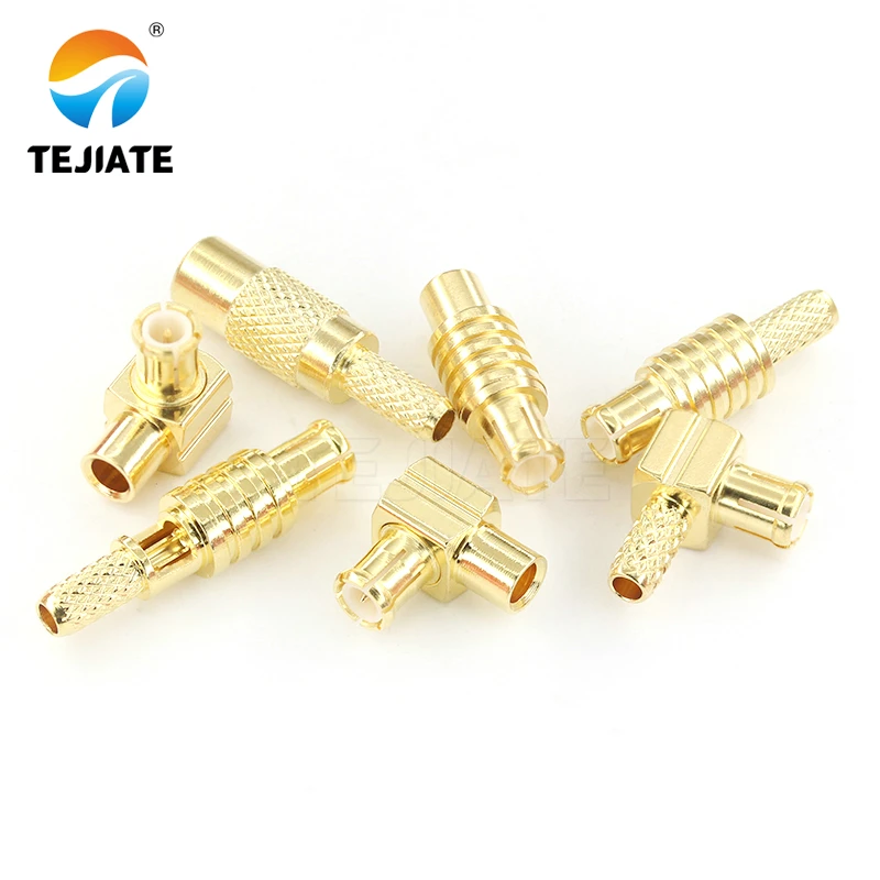 1PCS MCX Female and Male Plug Right Angle 90 Degreen Crimp Plug for RG405 RF Connector