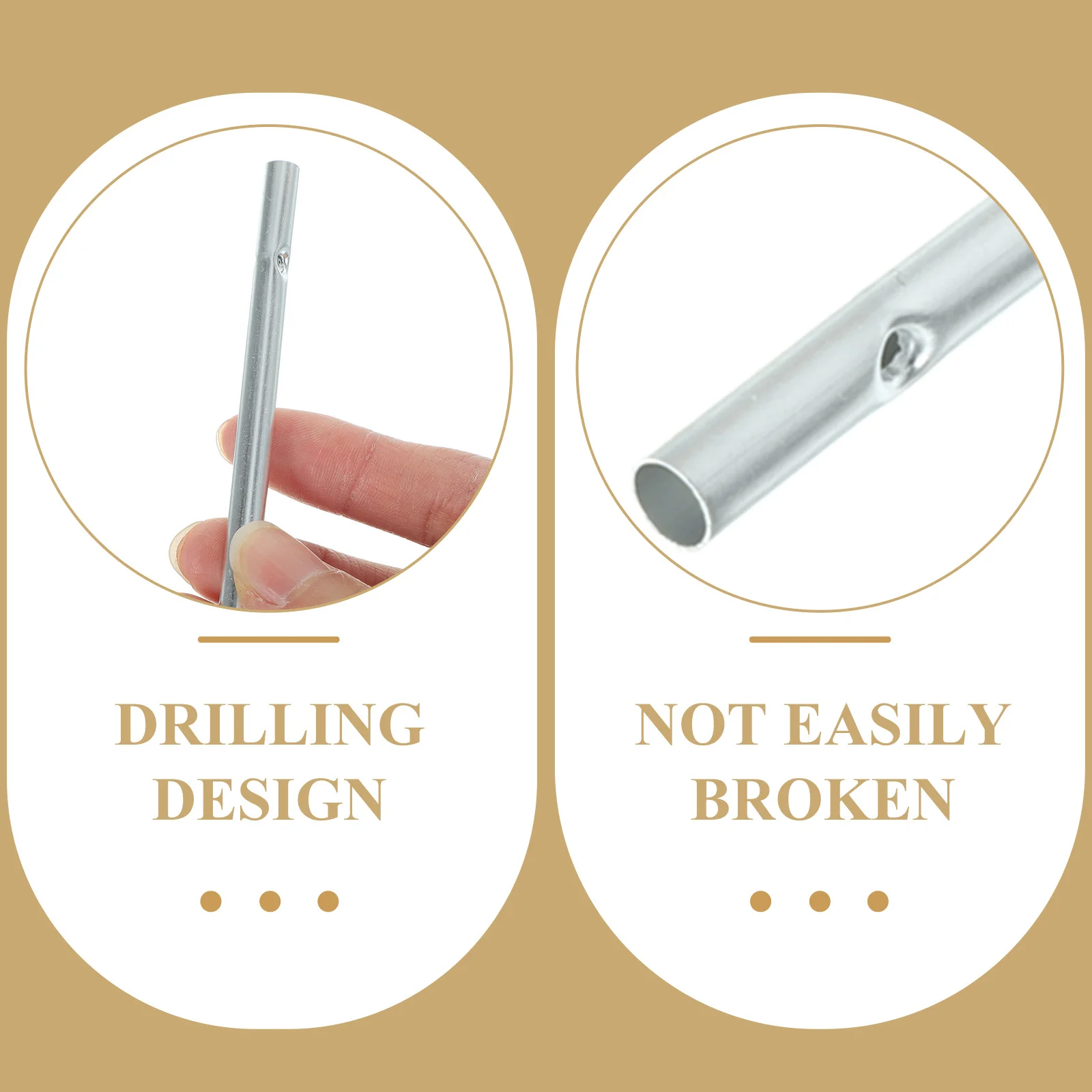 

3Sets Aluminum Wind Chime Tubes DIY Materials Sturdy Metal Tubes for Hanging Wind Chime Replacement Accessories Outdoor Use