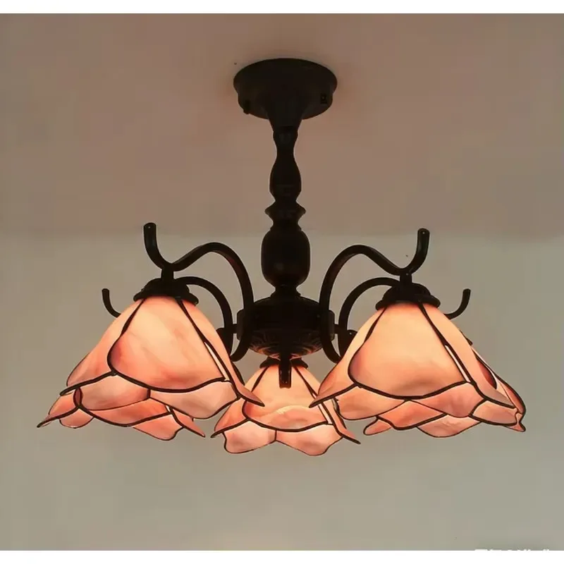 Foreign trade European wheat ear dragonfly retro black atmosphere lamp desk lamp study bedside restaurant pastoral style