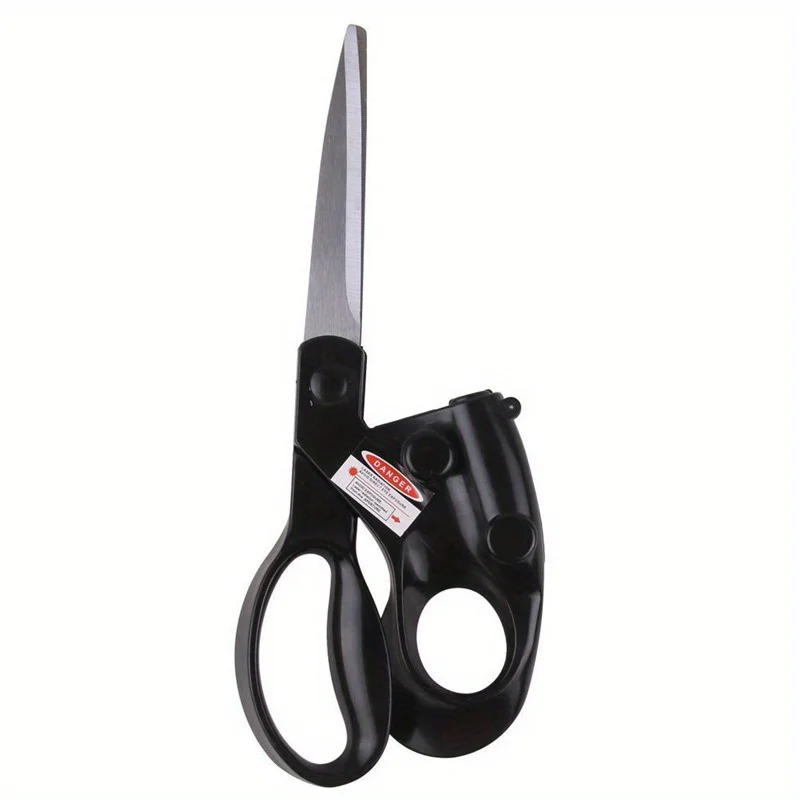 2Pcs  Professional Laser Guided Scissors For home Crafts Wrapping Gifts Fabric Sewing Cut Straight Fast Scissor Shear