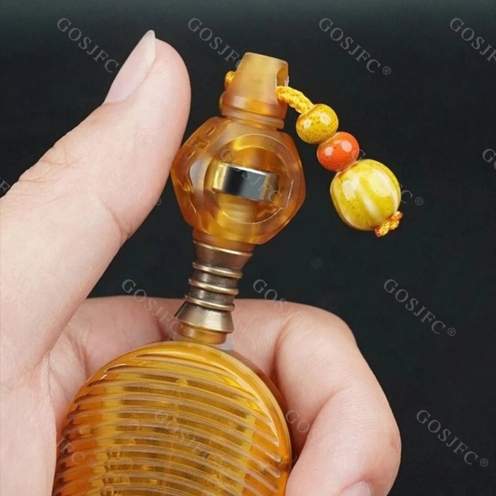 My Joys EDC Fidget Slider PEI gira izquierda y derecha 360 °   Empuje los dispositivos del alivio de la ansiedad del deslizador con el espinner del pendiente