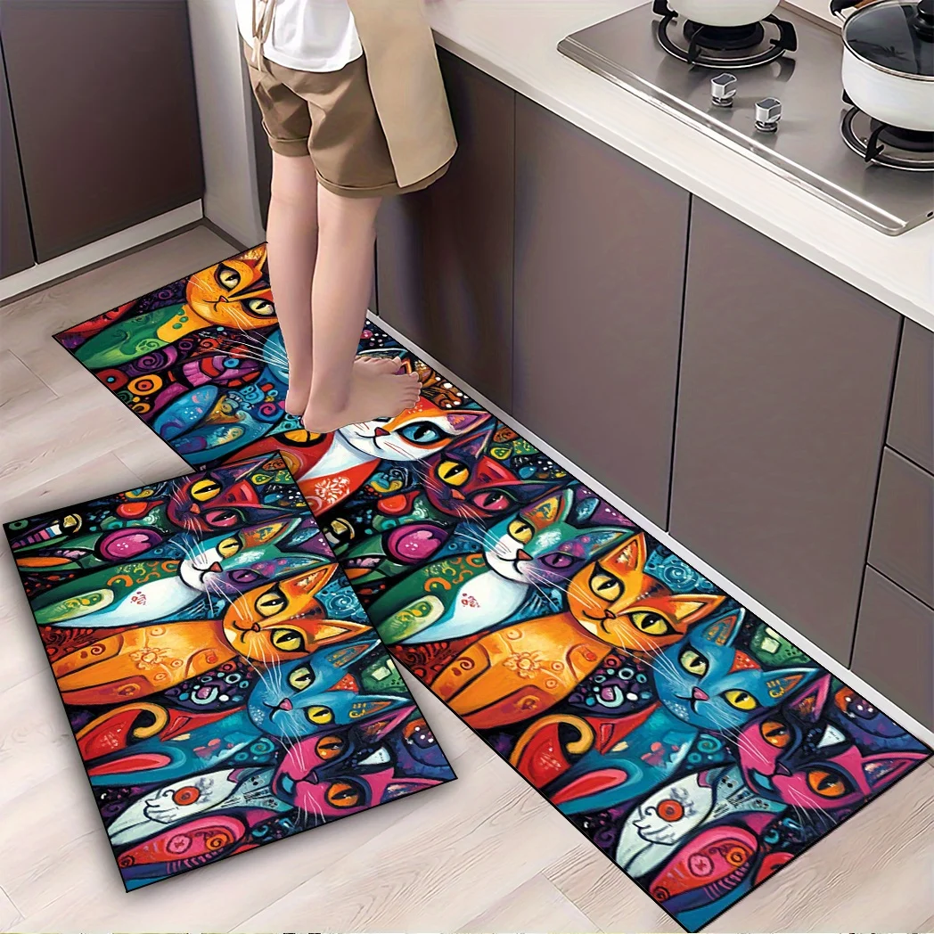 Durable floor mat suitable for laundry room use