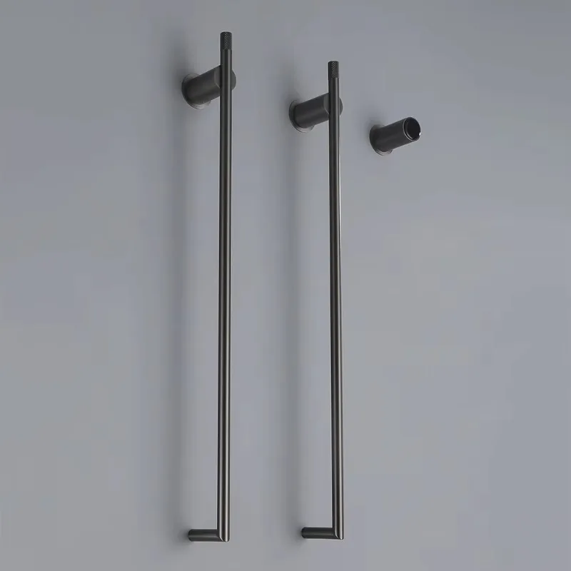 

Best Products Wall Mounted Electric Heated Towel Rack Vertical Heated Towel Rails Brass for Bathroom