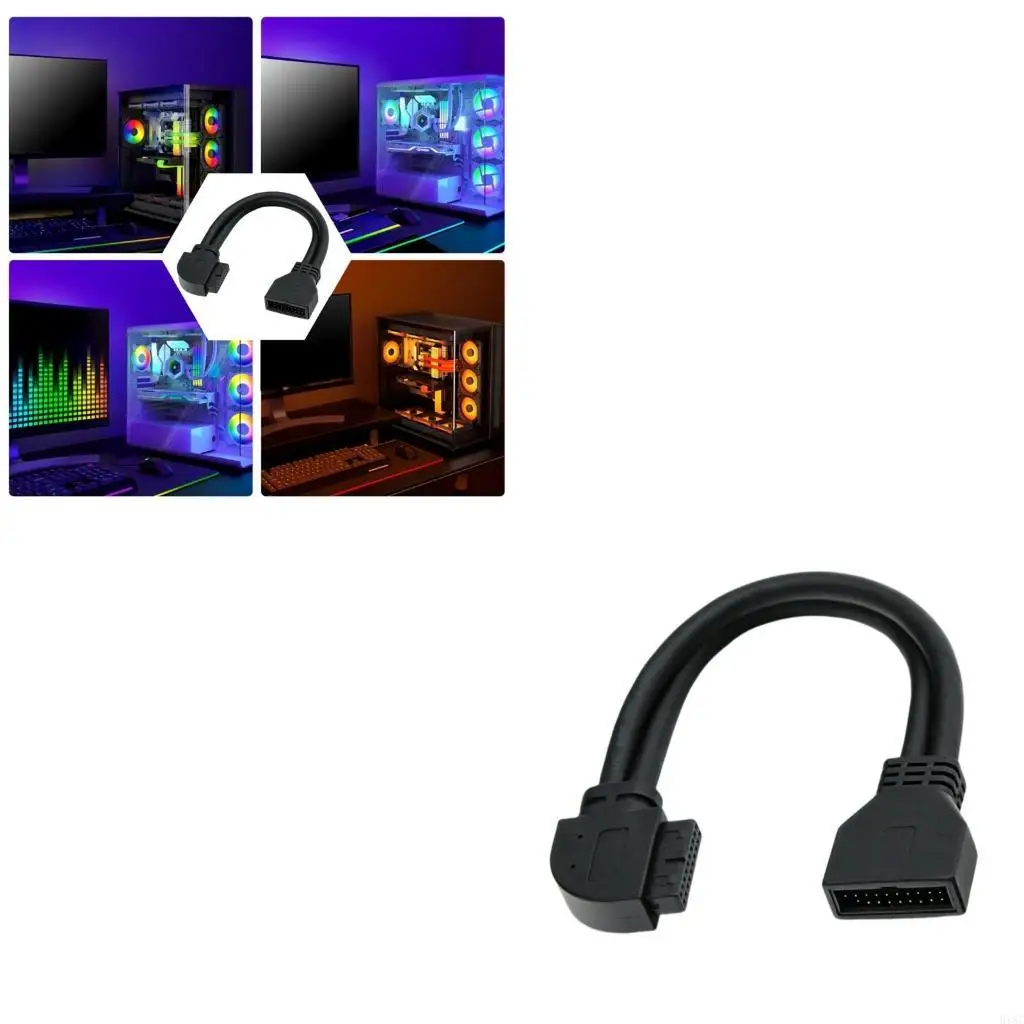 

Передний разъем USB3.0, 19-контактный, 20-контактный, широкий совместимый прямоугольный шнур, 25 см