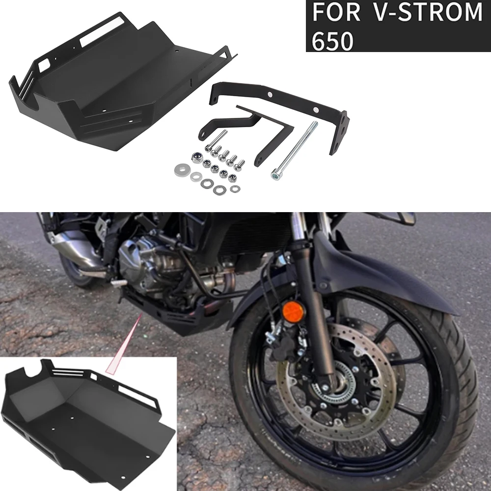 Motorcycle Skid Plate For Suzuki VStrom650 V-Strom 650 XT DL650 DL 650 17-20 Engine Protector Belly Pan Chassis Bash Plate Cover