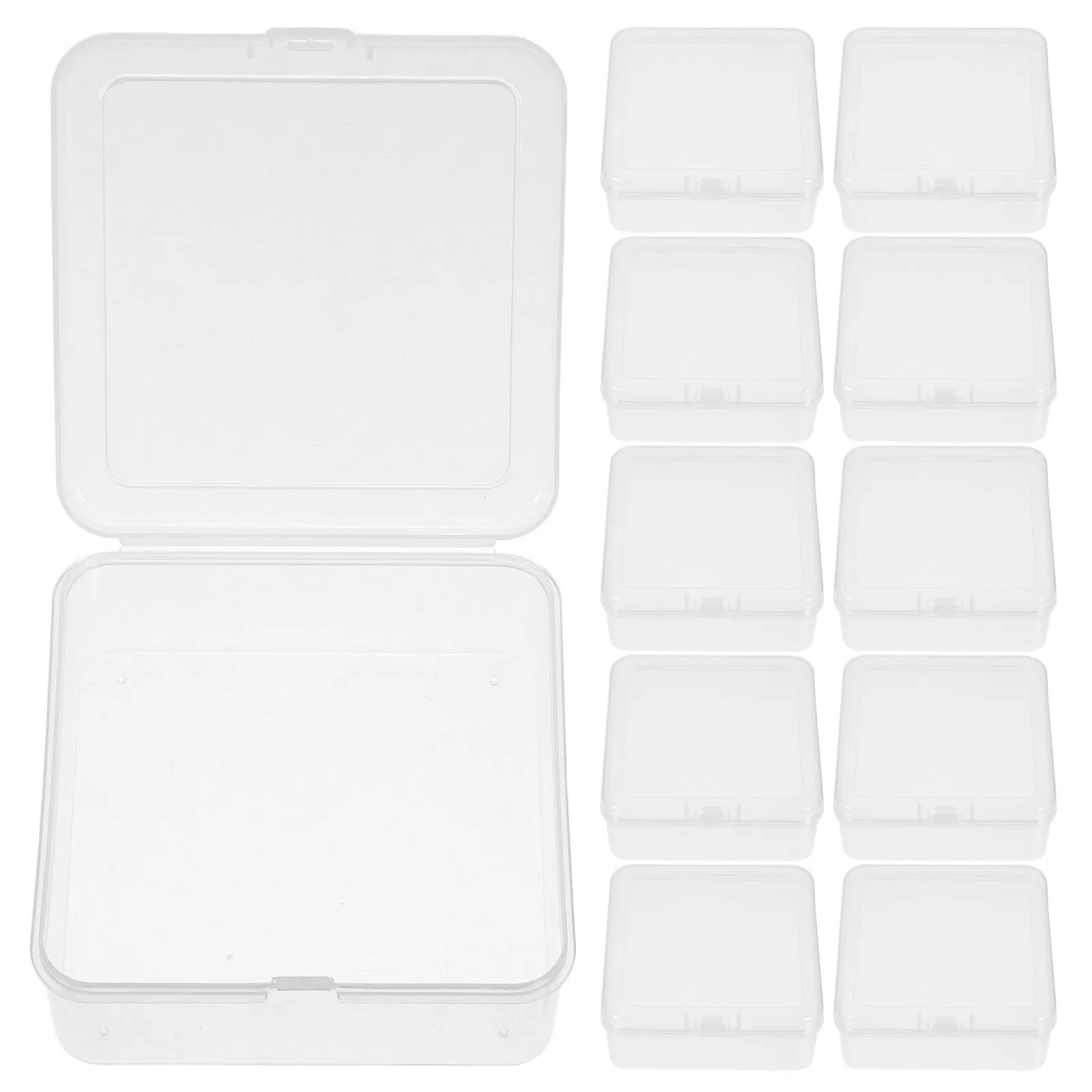 

Набор из 24 прозрачных пластиковых коробок для мыла, квадратные, из полипропилена, с откидной крышкой, 85x85x5 см, портативный дорожный футляр для мыла для ванной комнаты
