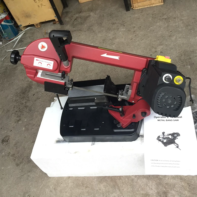 G4510 Compact Bow-Type Band Saw G1/G2 Portable Saw 220V Stepless Speed Control 90°/45° Cutting Pipe Cutter Small Band Saw