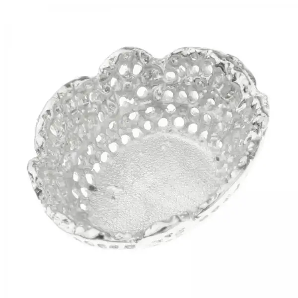 Dollhouse Kitchen Accessory Alloy Fruit Plate Mini Bowl 1 12 Scale Tableware Miniature Food for Dollhouse Restaurant