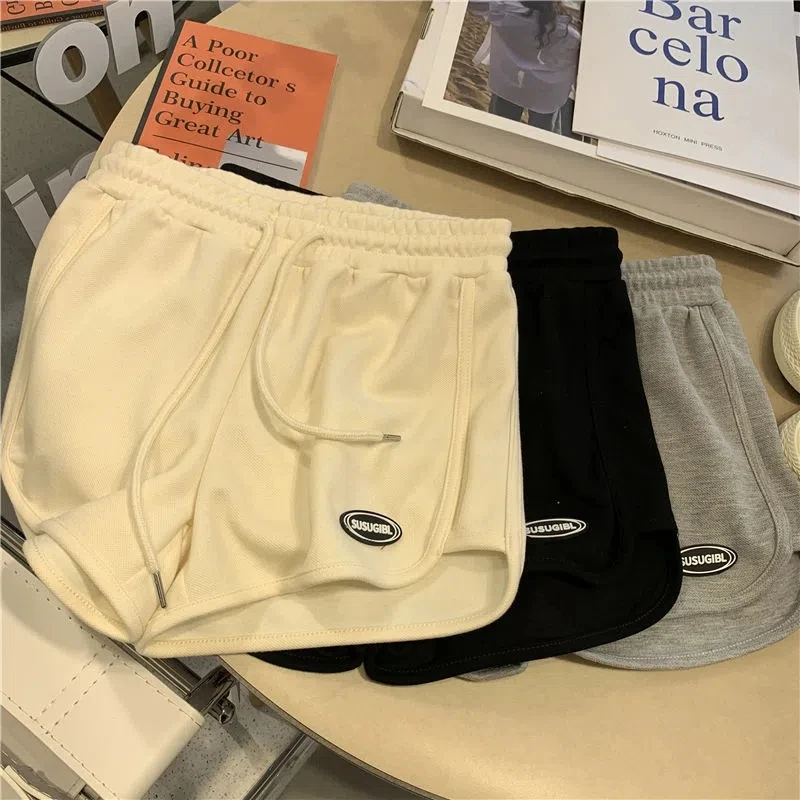 Dames hoge taille wijde pijpen ort broek zomer casual fitn homewear veelzijdige sli polyestervezel damesbroek