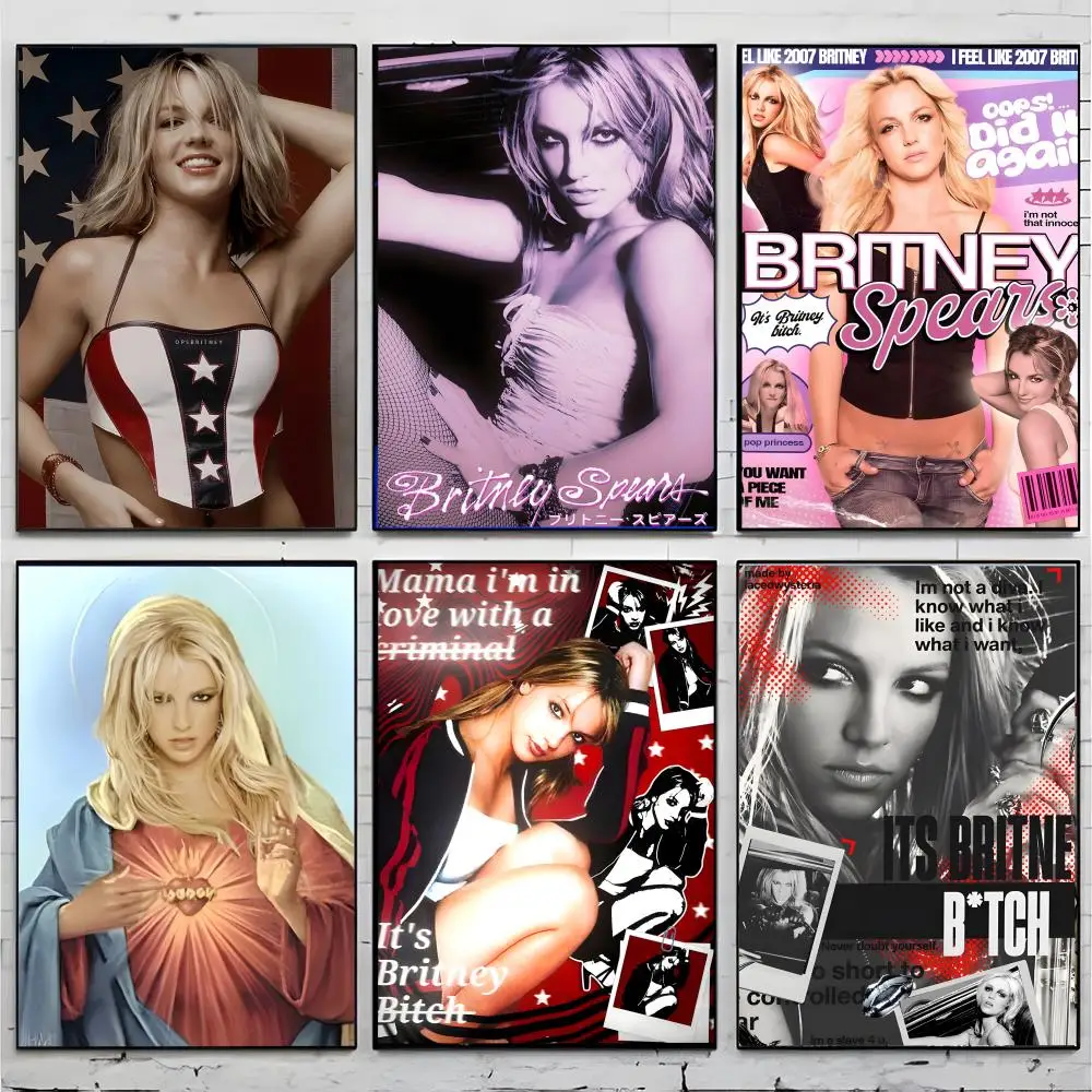 Singer Pop B-Britney Spears Poster Premium Decor Art & Gift for Household Lounge Home Ornaments