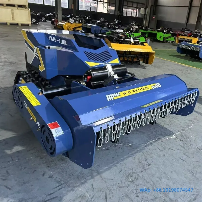 

Crawler Flail Lawn Mower 800mm 1000mm Engine Grass Cutting Machine