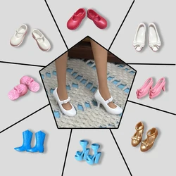 1 Pair Fashion Girls Shoes For Dolls Girl High Heel Shoes Flat Boots For 30cm Doll Clothes Accessories kids Toys Birthday Gift