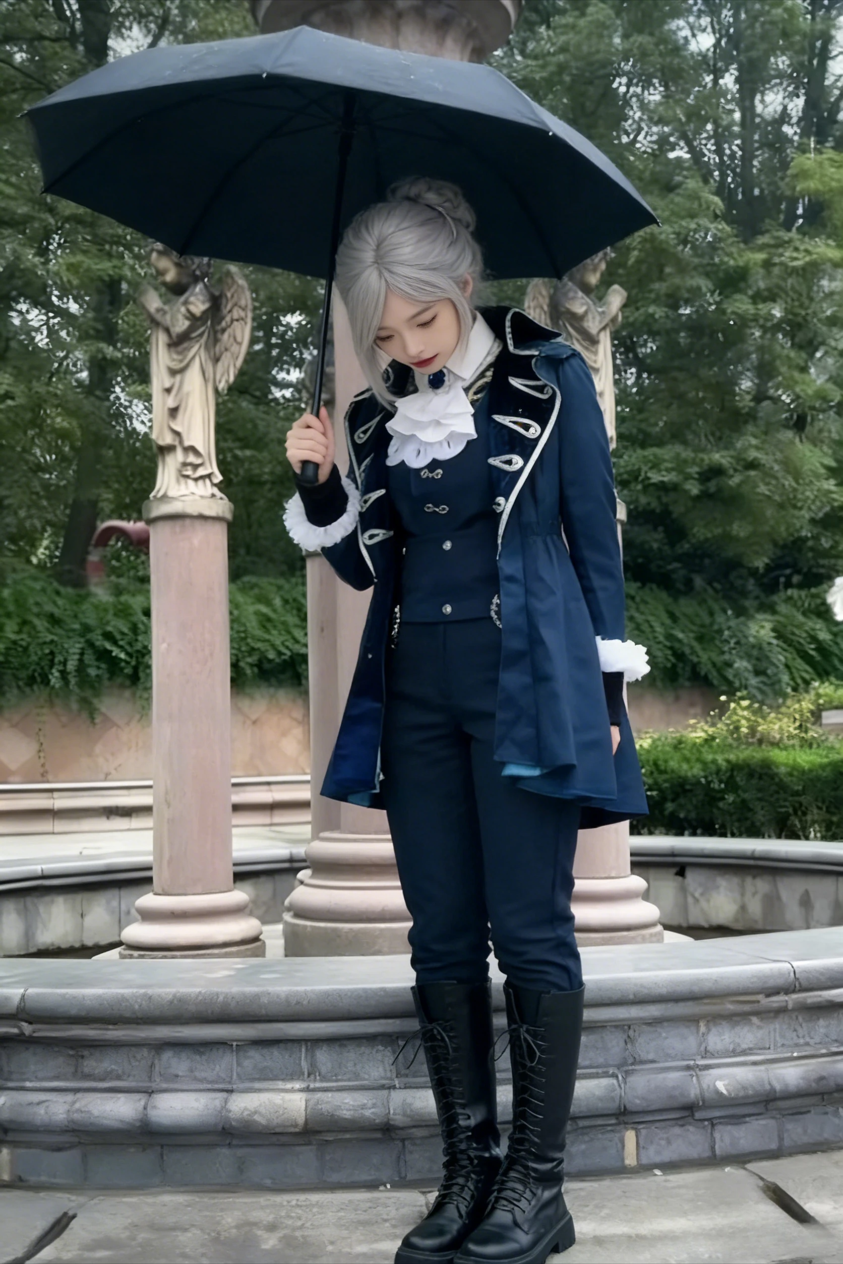 ชุดคอสเพลย์ Vertin Game Reverse:1999 Vertin Winter Plush Bucket ชุดคลุมขนสัตว์ฤดูหนาวสำหรับผู้หญิง พร้อมวิกผม