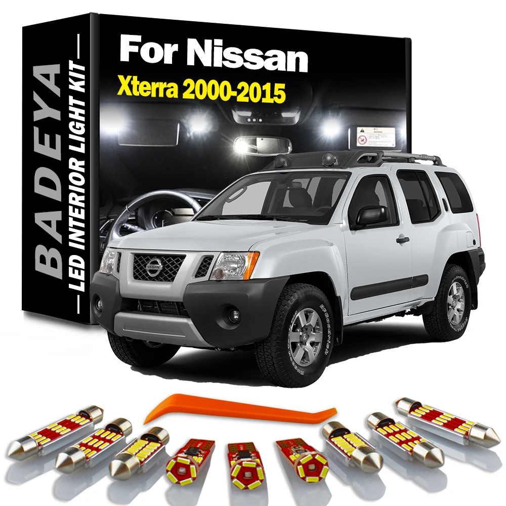 BADEYA Canbus LED Interior Light Kit For Nissan Xterra 2000-2008 2009 2010 2011 2012 2013 2014 2015 Car Accessories Led Bulbs