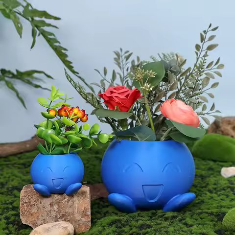 Oddish Flowerpot Funny Inspired Flower Pot for Garden Decor Desk Decor