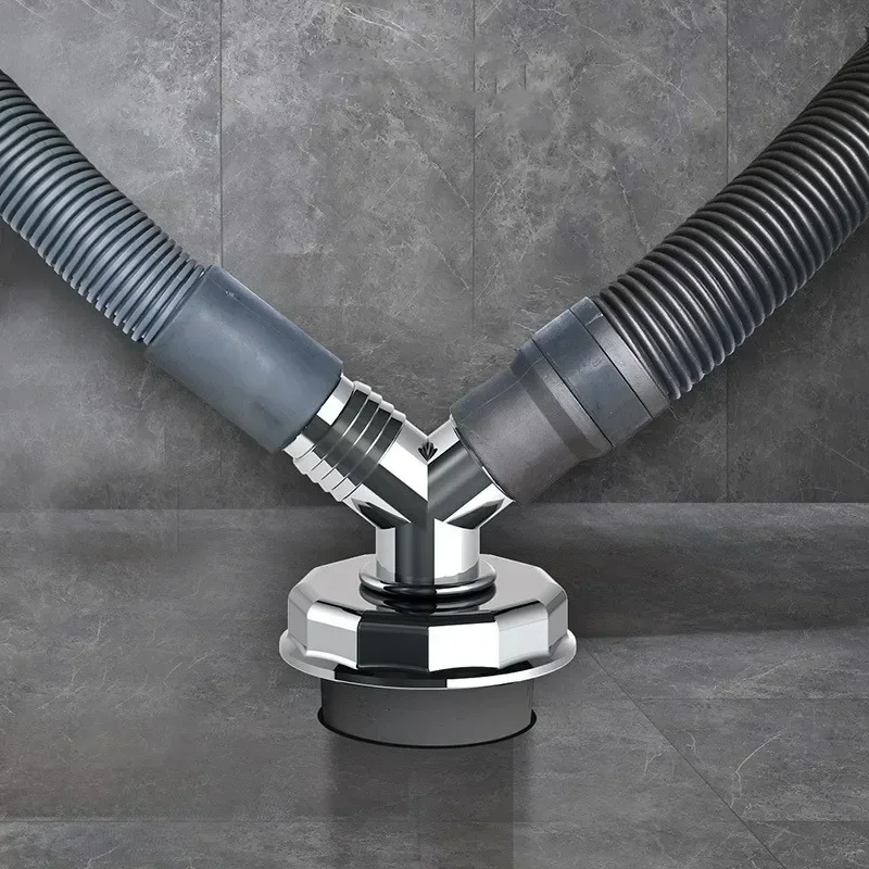Washing Machine Floor Drain Adapter Anti-overflow Deodorant Snap Joint Universal Sewer Elbow Pipe Connector Bathroom Accessories image 3