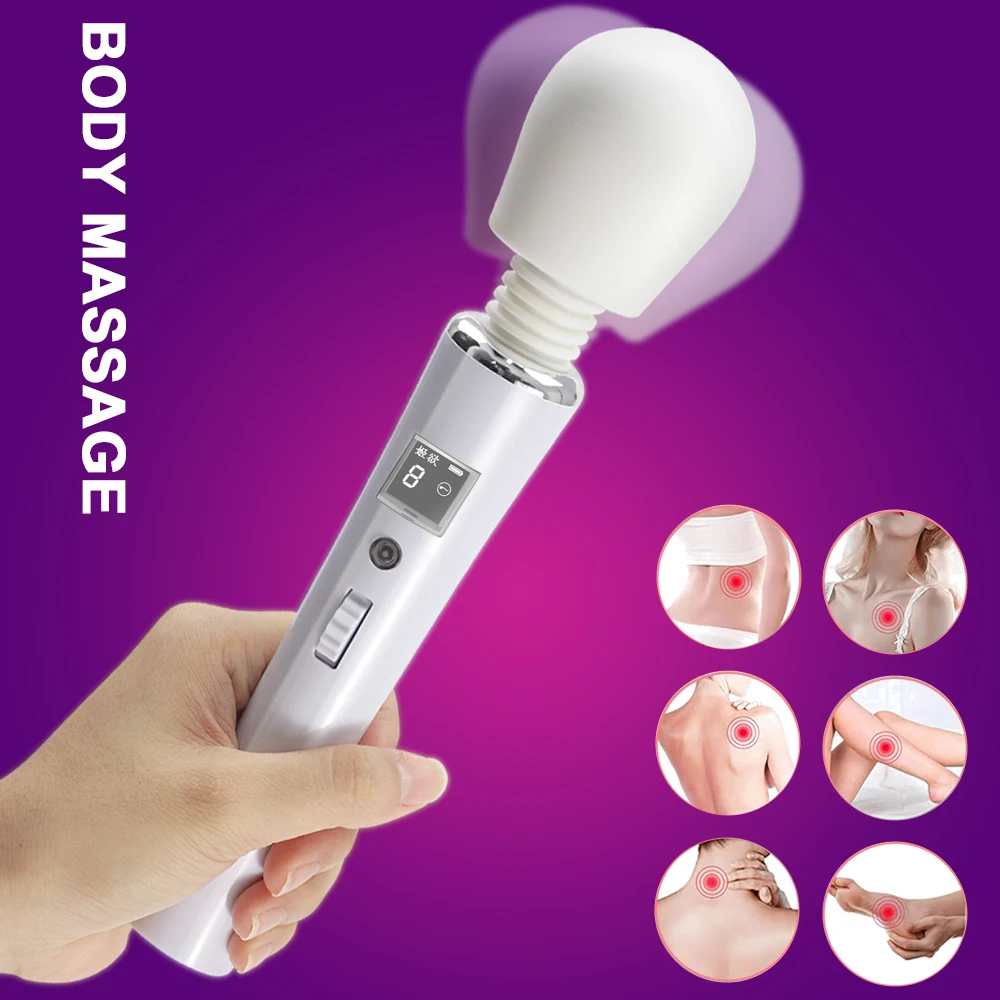 FLXUR Powerful Magic Wand Vibrators For Woman Clitoris Stimulator AV Stick G Spot Massager Female Masturbator Sex Toys for Women