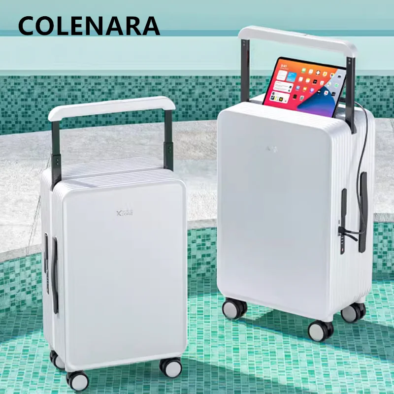 COLENARA USB Charging Luggage 20 Inches Boarding Box 24 