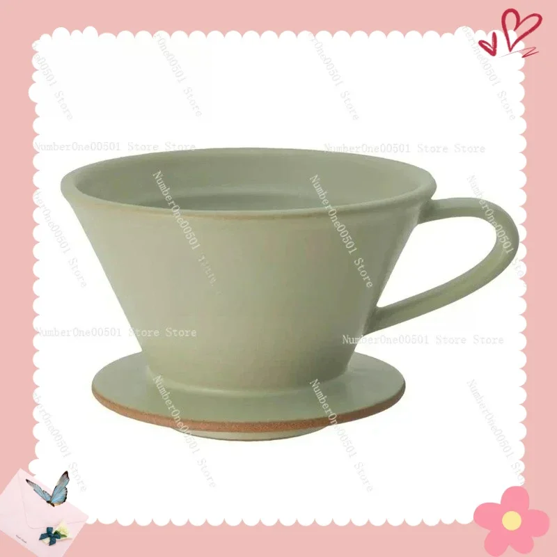 

For Hand Brewing Ceramic Pour Over Coffee Filter Basket 185ml Mino Ware 3 Hole Dripper Cone