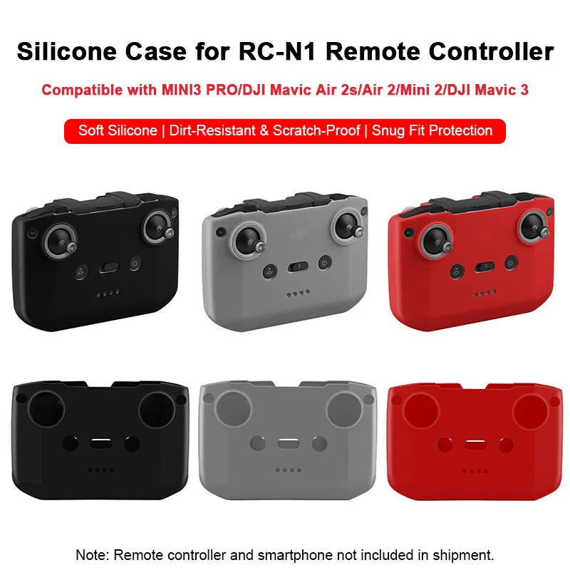 

Remote Controller Silicone Cover Case for DJI Flip NEO Mini 3 4 Pro Air 3S Protective Skin Dust Proof Anti-Slip Shock Absorption