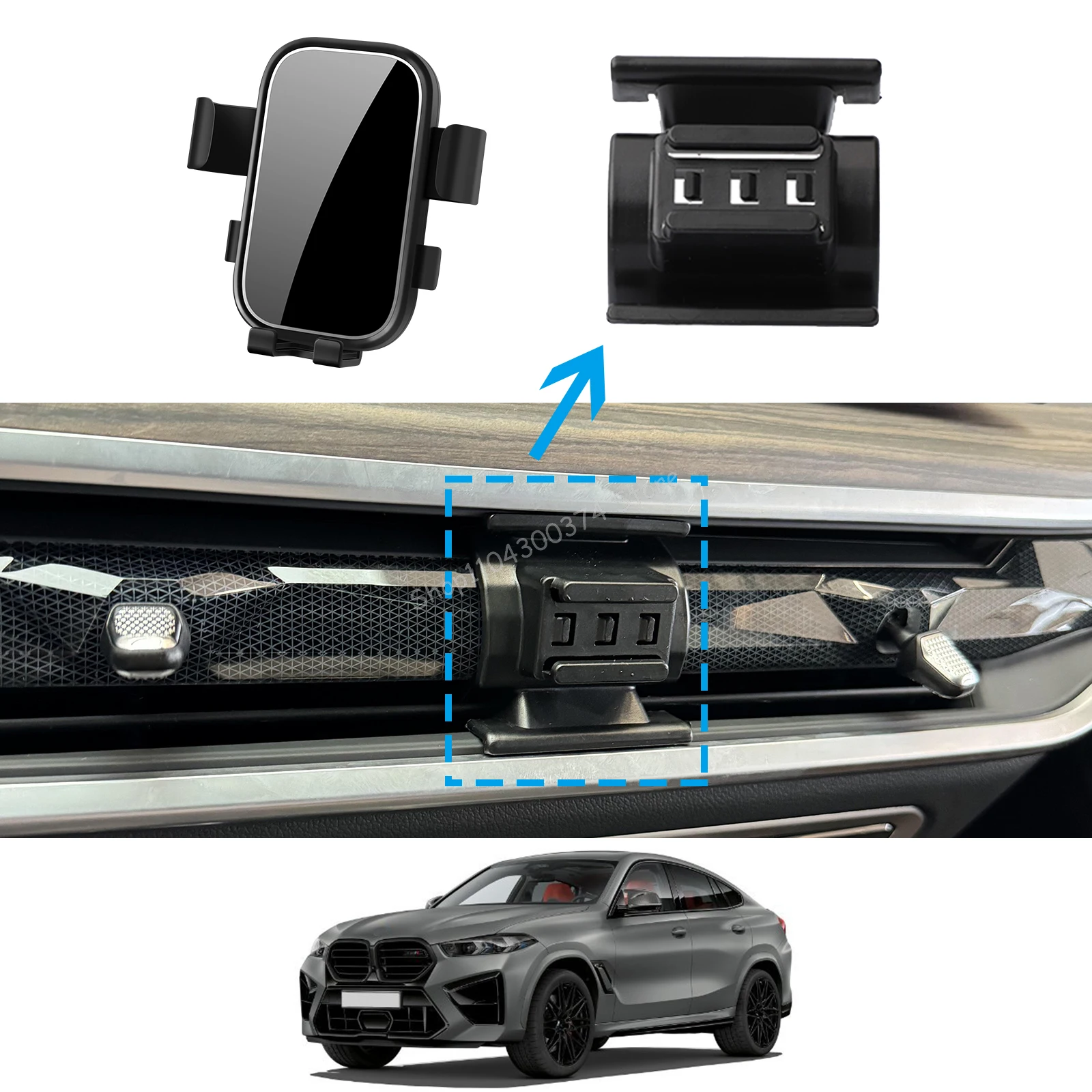 

Car Mobile Phone Holder for BMW X6 2023 2024 2025 GPS Bracket Navigation Stand Auto Accessories