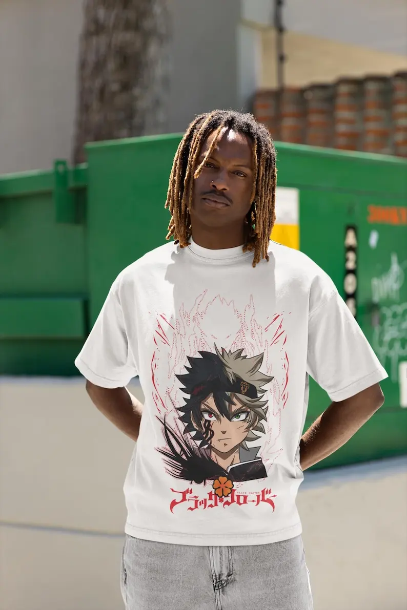 Magic Knight Unisex T-shirt - Japanese  Art, Manga Design, Fantasy Theme, Dark Style, Sorcery Graphic, Trendy Clothing, Ota image 4
