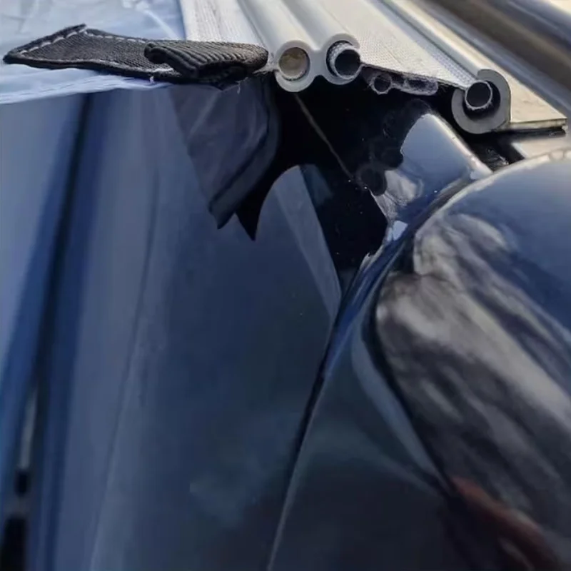 متنقل قافلة المظلة السكك الحديدية C قناة 6X60 سنتيمتر شرائط الألومنيوم المظلة السكك الحديدية مجموعة العالمي للمعسكر أو القوافل