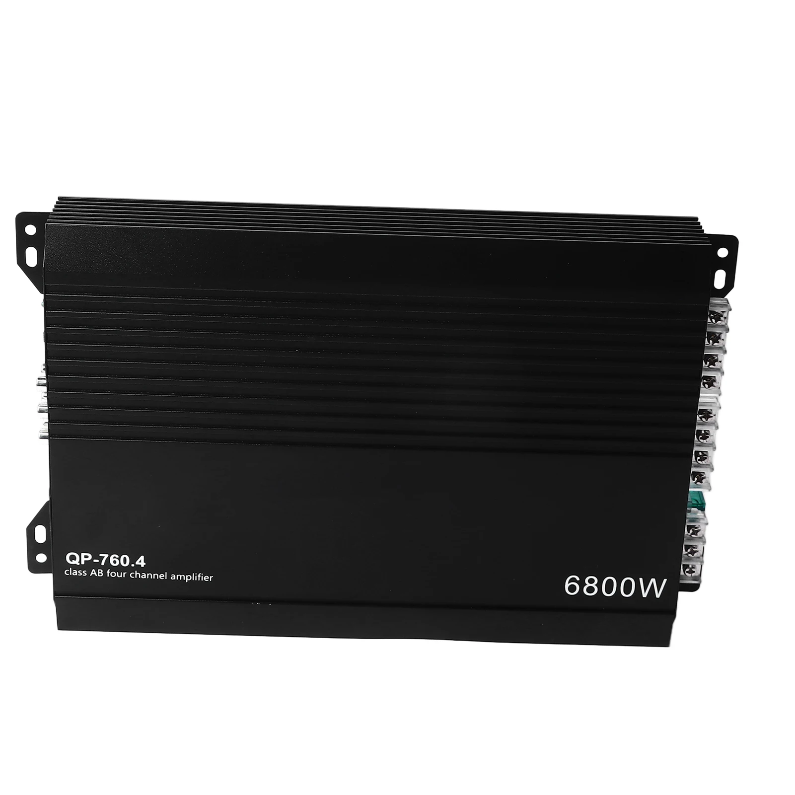 Car Stereo Amplifier 4 Channel Aluminum Alloy High Heat Dissipation Power Amp for Car Speakers
