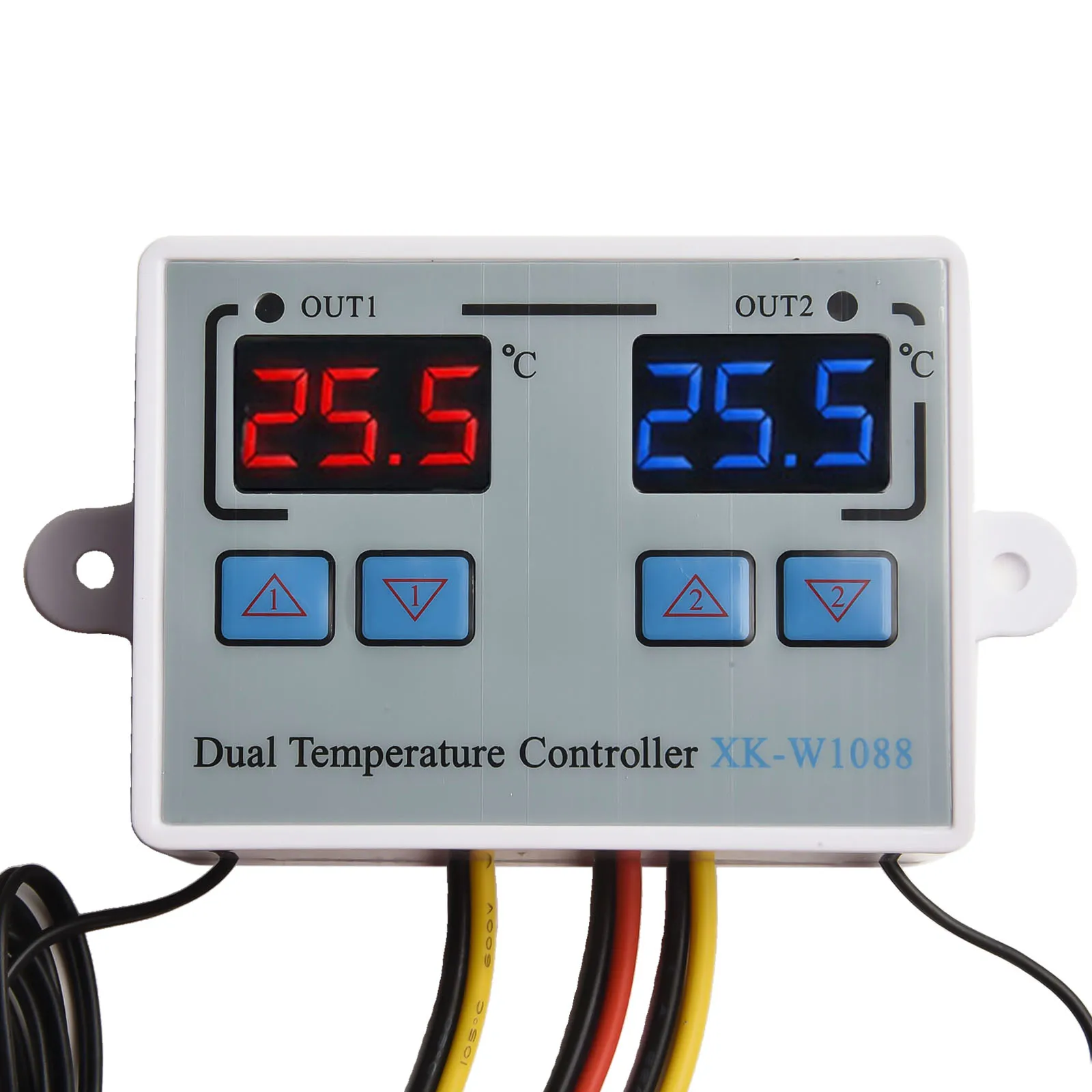 Controlador de temperatura do termostato digital XKW1088 com saída de relé duplo Controle de temperatura preciso feito fácil