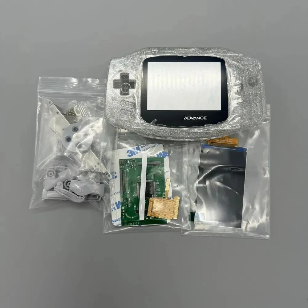 GBA IPS LCD scherm zonder shell-aanpassing, eenvoudig te installeren, 2.9 inch IPS LCD met hoge helderheid en shell-kit voor Gameboy Advance GBA