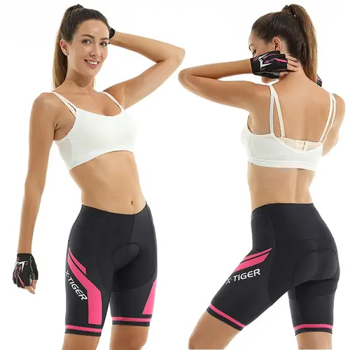 Imagen 2 del producto X-TIGER pantalones cortos de ciclismo para mujer, pantalones cortos con almohadilla de Gel 3D para bicicleta, pantalones cortos para bicicleta de montaña a prueba de golpes, pantalones cortos transpirables para carreras de carretera 2024