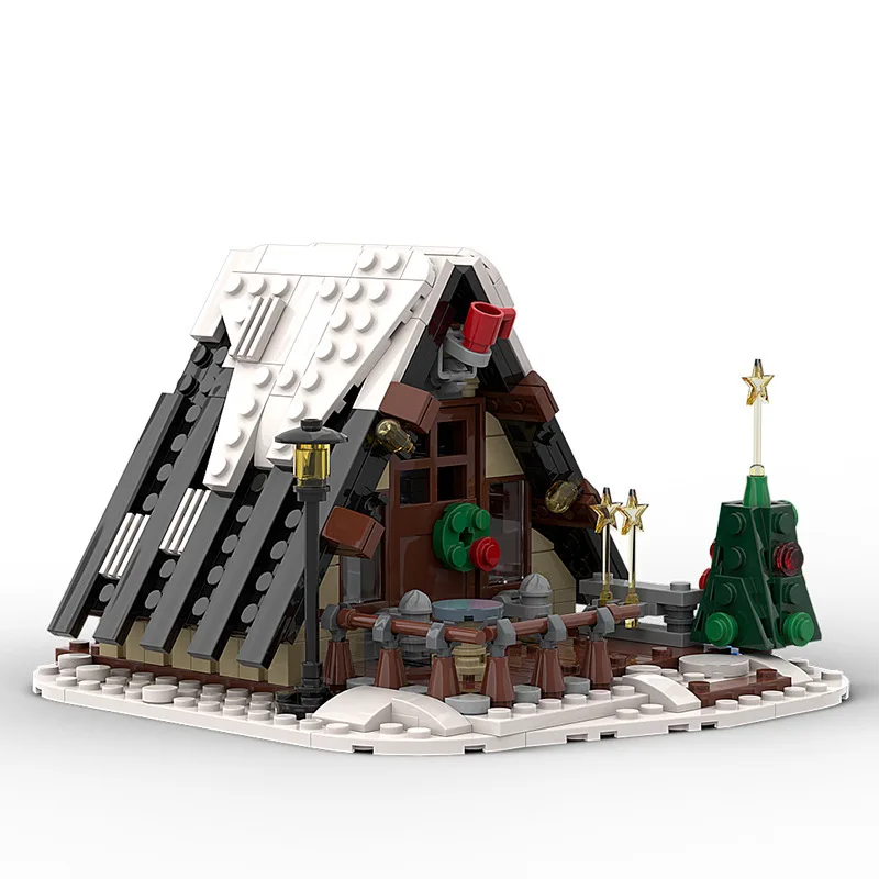 

MOC Winter Fairy Christmas Cottage Building Blocks Set Snow House Cabin Wonderland Room DIY Toy For Children Birthday Xmas Gifts