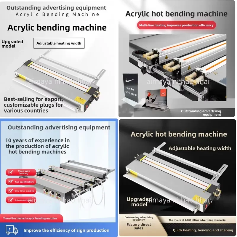 Electric Acrylic Hot Bending Machine PVC PP Plastic Bender with Angle Positioning 110V 220V Heating Tool for DIY Crafts