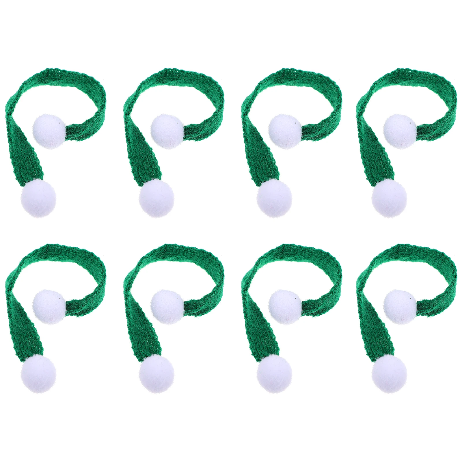 

10Pcs Mini Scarves Adorable Knitted Christmas Decors for Pets Smooth Lightweight Lasting Accessories
