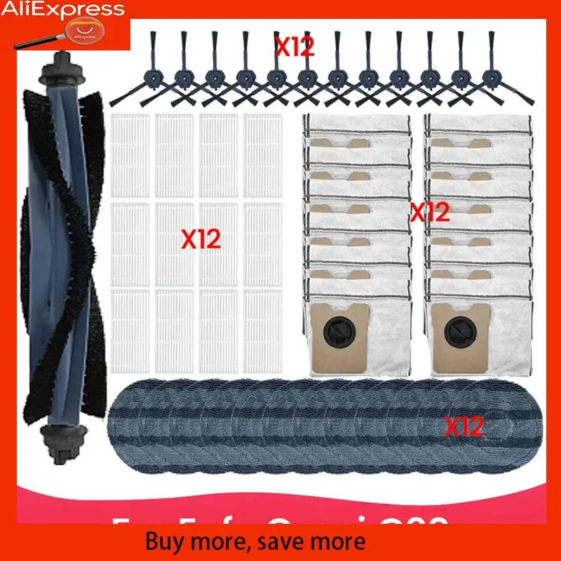 

A67Z For Eufy Omni C20 Vacuum Cleaner Spare Parts Brush Hepa Filter Mop Cloth Dust Bag Household Cleaning Replacement Parts