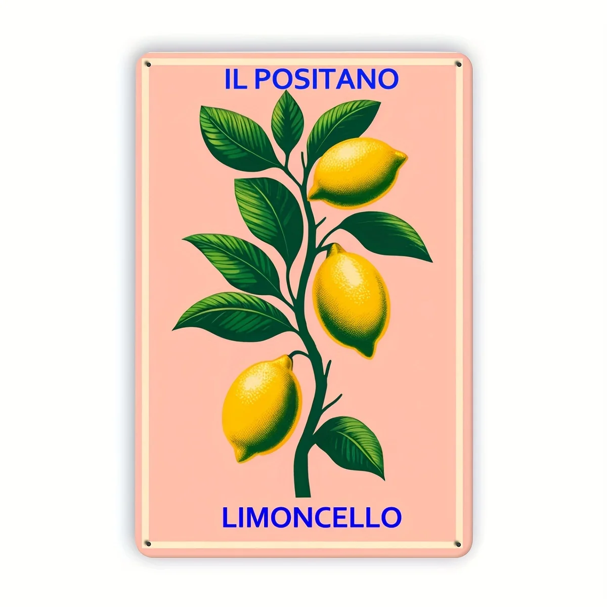 

Vintage Il Positano Limoncello Metal Sign - 8x12 Inches Decorative Wall Art for Kitchen, Bedroom, Bathroom, Poolside