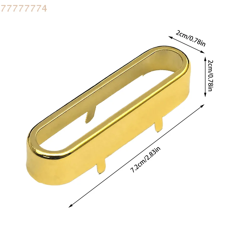 1Pcs ST Pickup Cover Gold/Silver Brass Cover for ST Single Coil Pickup 72x20mm Guitar Shell Top Open Parts Lid