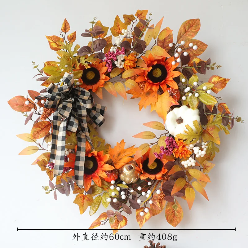 

Halloween Scotch Berry Gate Hanging Harvest Festival Vine Ring