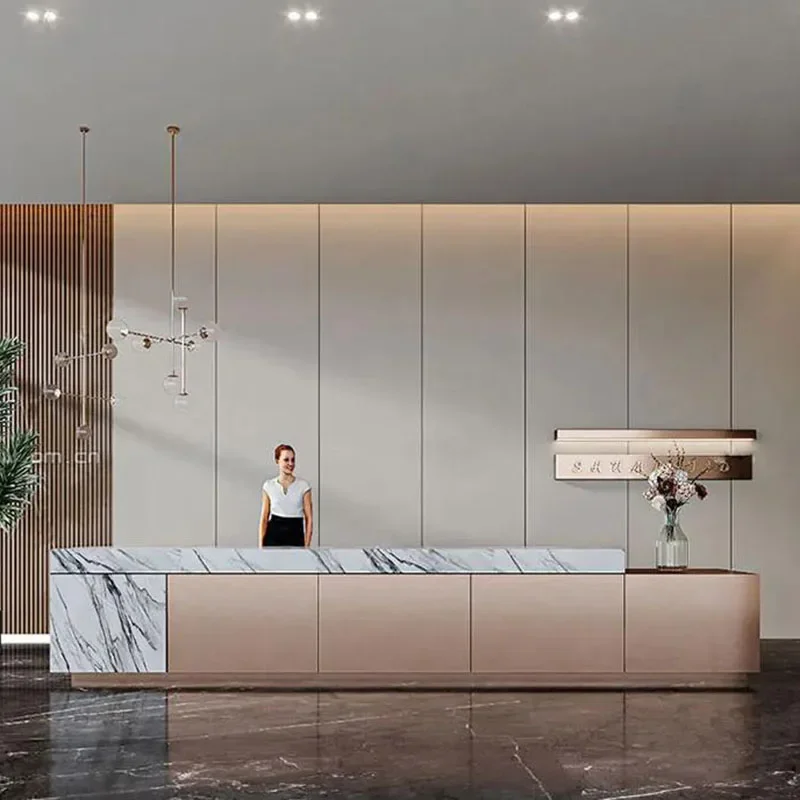 عرض مكتب مطعم الجداول مكتب أمامي منبر المنبر خزانة الغسيل Pulpitos متجر مكافحة صالون Mostrador الأثاث العصري