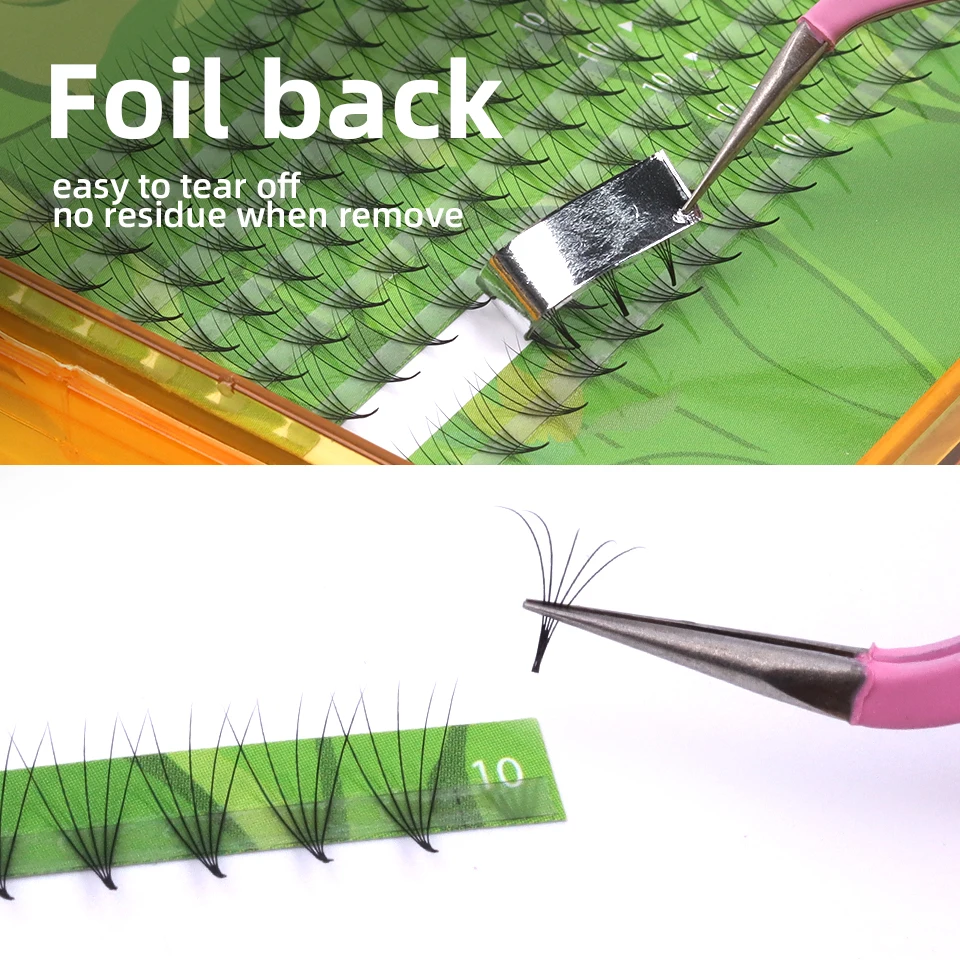 16 file Easy Fanning Estensioni delle ciglia flora Lash Morbido Nero Russo Volume Ciglia Flare Auto Fan Ciglia Trucco Ciglia Naturali