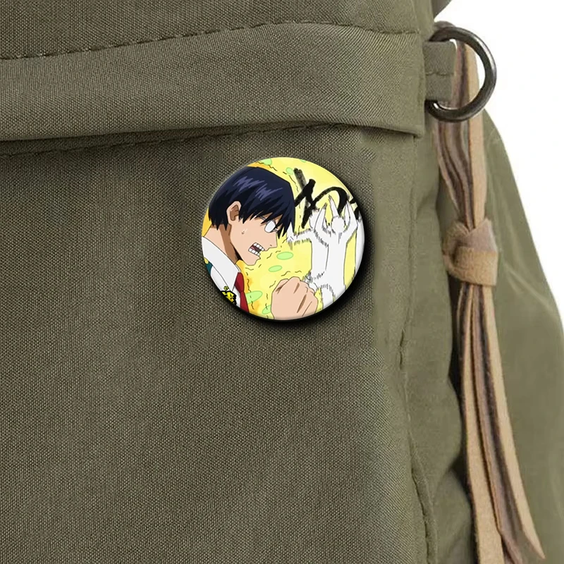 58 مللي متر شخصية كرتونية Tenya Ida لينة زر دبوس بطل أنيمي بروش شارة الإبداعية لحقيبة الظهر الملابس الديكور هدية #5