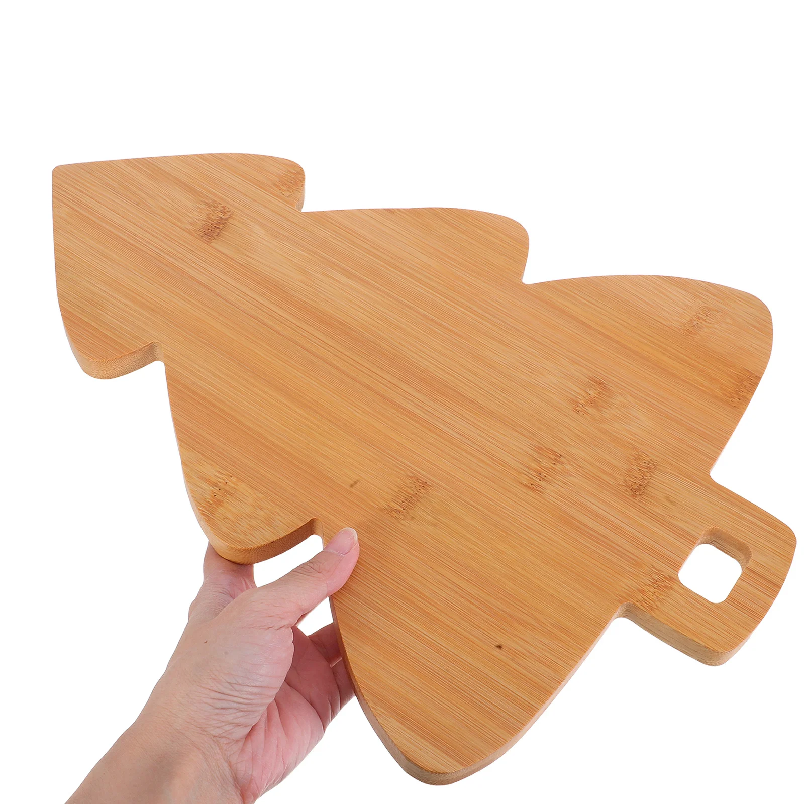 

Бамбуковая разделочная доска в форме рождественской елки, двухсторонняя сервировочная поднос для рождественского сыра для овощей, фруктов, праздничная доска для полов