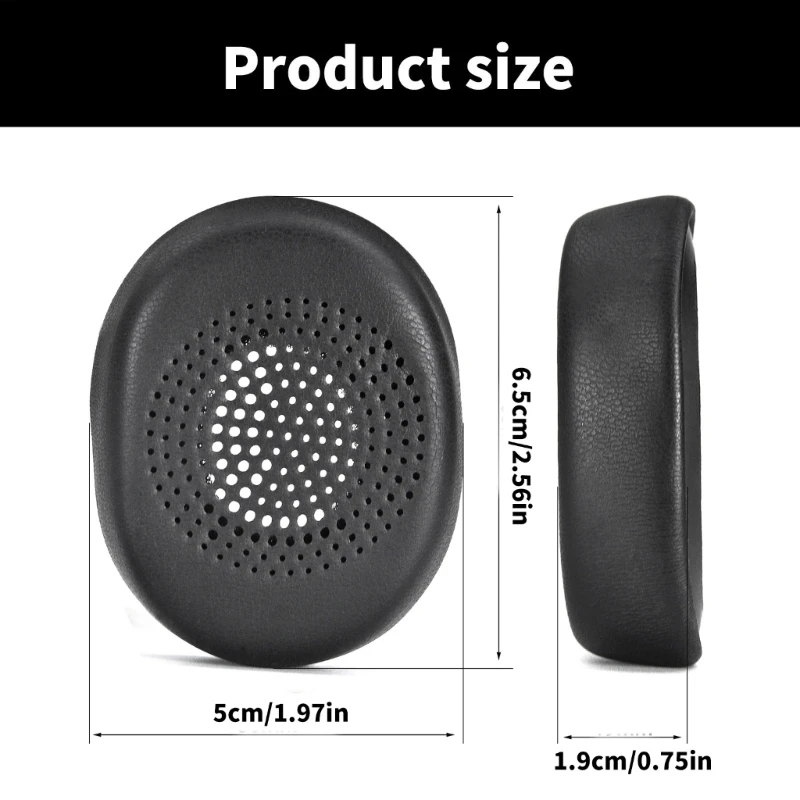 Almohadillas para los oídos de espuma con memoria blanda, compatibles con Jabra Evolve2 30 SE MS UC, almohadillas para auriculares, almohadillas para los oídos de proteína de repuesto