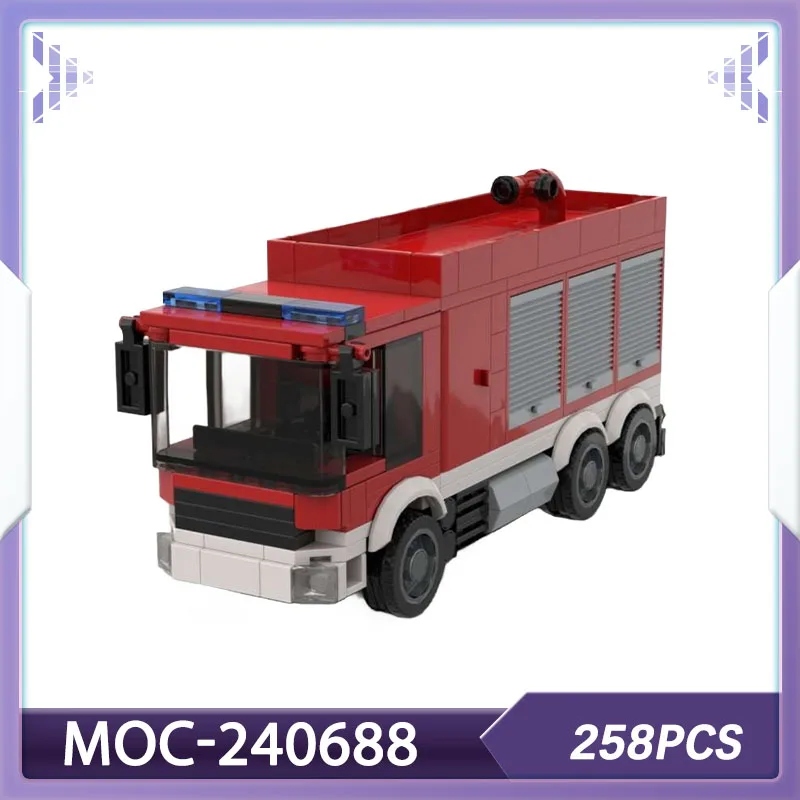 Building blocks set HTLF Feuerwehr / HTLF fire department adults bricks MOC-240688 model Christmas gift