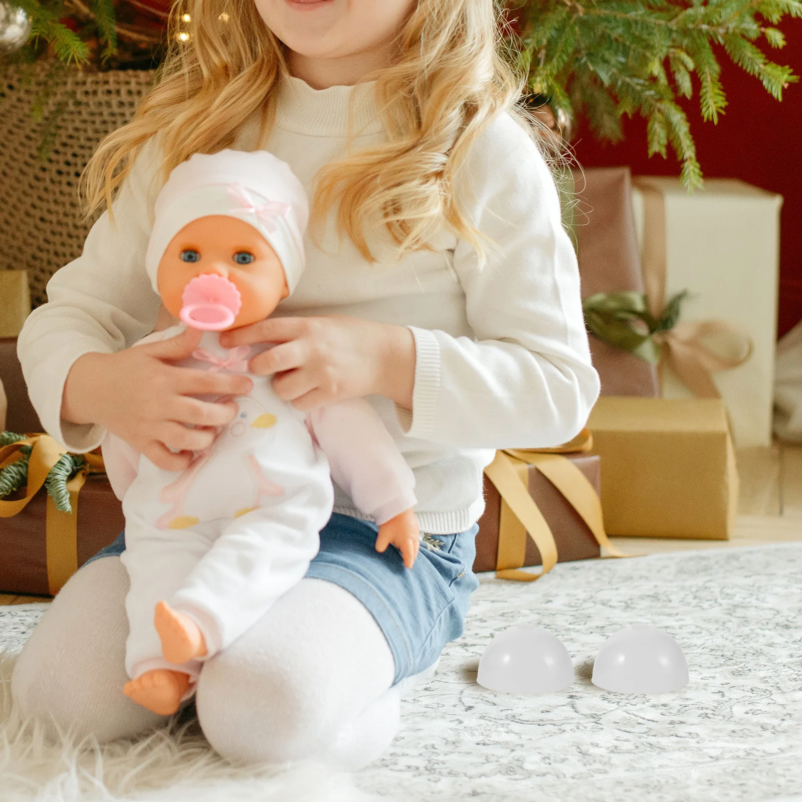 

4Pcs Silicone Cap Transparent Handmade Fit 18-19cm Head Circumference Non Slip Hair Holder Crafting Supplies