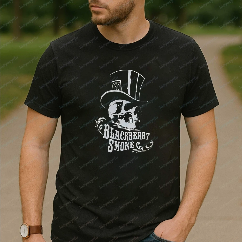 Camisetas y camisetas sin mangas Blackberry Smoke Band para hombre - Camisetas de manga corta de verano a la moda para hombres y mujeres, camisetas cómodas