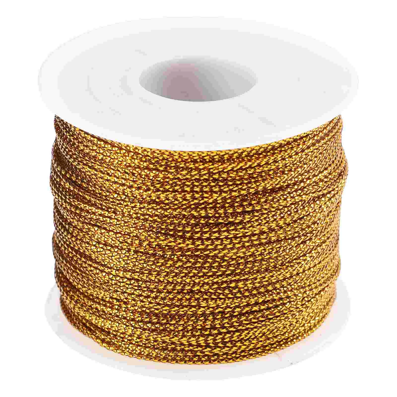 No Elastic Gold Wire Gift Bags Candy Binding Ropes Sealing Tie Straps Wrapping Kraft Paper