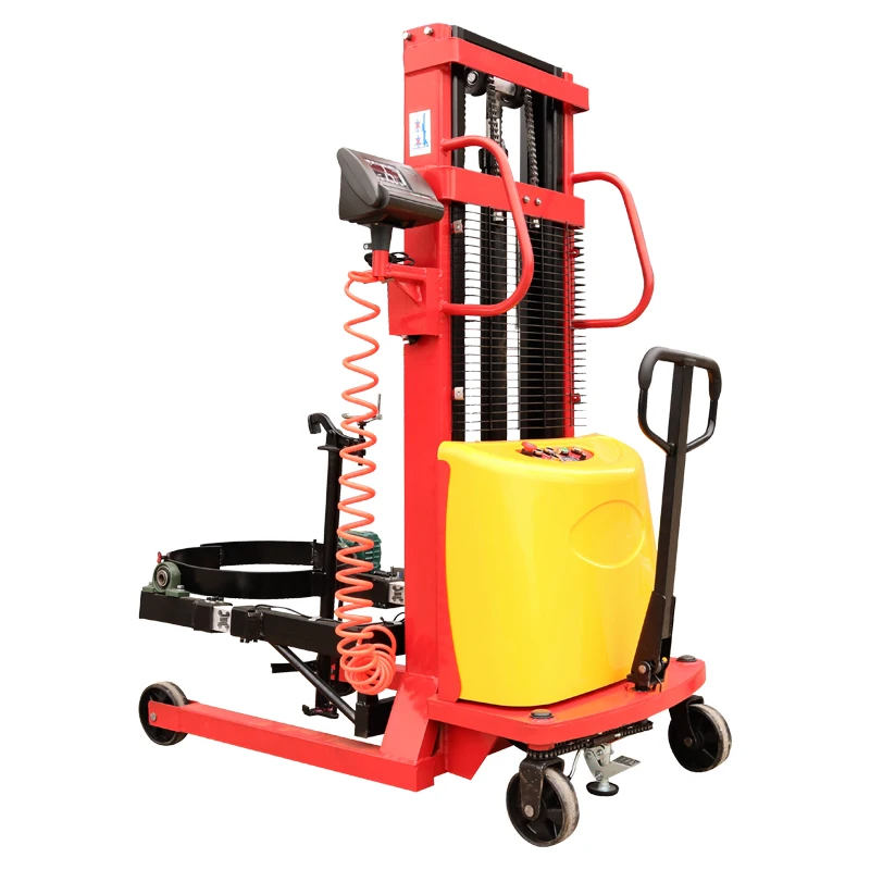 Apilador de tambor de aceite semieleléctrico Apilador eléctrico de alto costo y rendimiento 1600 mm