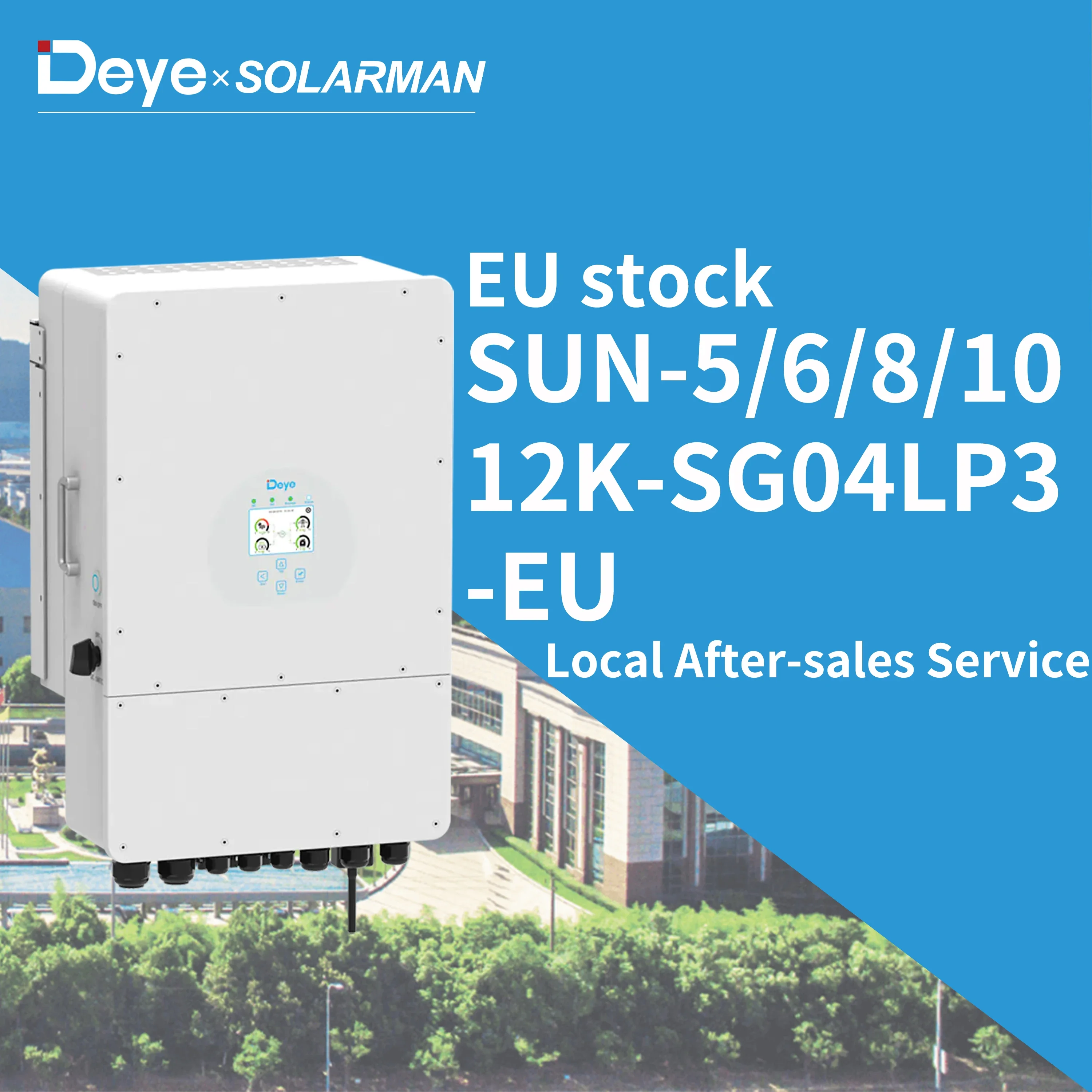 Deye SUN-(5~12)K-SG04LP3-EU deye hybrid 3 phasen eu 12kw deye sun-12k-sg04lp3-eu hybrid solar inverter 8kw 10kw12kw